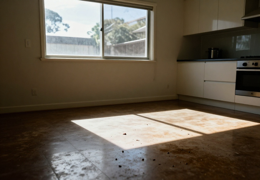 Rodent droppings and damage in a Northwood garage before treatment